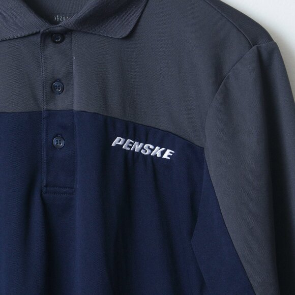 Penske Shirt Mens Small Blue Employee Polo - Picture 4 of 5
